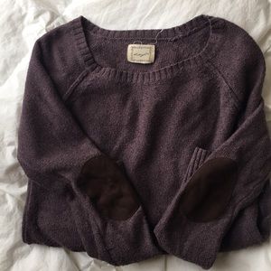 Cozy sweater with elbow pads